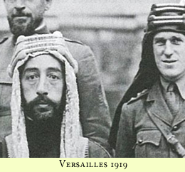 Feisal and Lawrence at Versailles